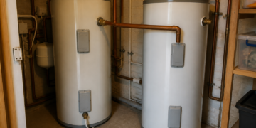 Legionella risk increased by water heaters installed in series configurations