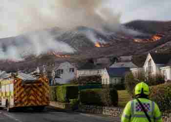 Uk wildfire map highlights growing threat to properties after Conwy incident