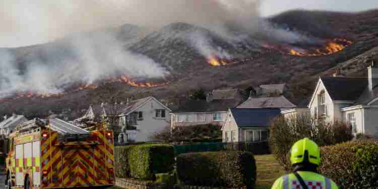Uk wildfire map highlights growing threat to properties after Conwy incident