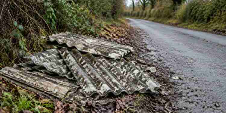 asbestos fly-tipping in York village road prompts concern asbestos fly-tipping in York village road prompts concern