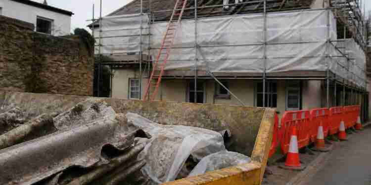 Asbestos roof tiles removal at Jersey site passes safety inspection